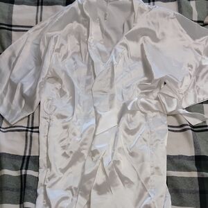 White Bridal Robe Getting Ready Robe